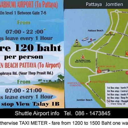 B&B View Talay 1B Studio Jomtien Pattaya Eksteriør billede